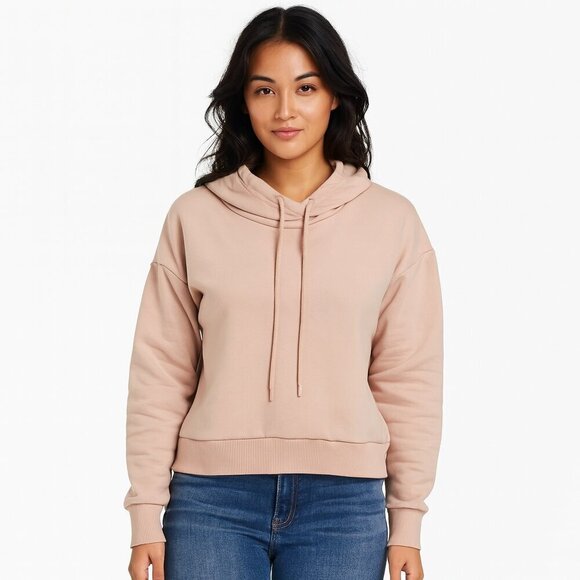 90 Degree By Reflex Tops - 90 Degree by Reflex Hoodie Pink Fleece Thumbhole Pullover Womens Small